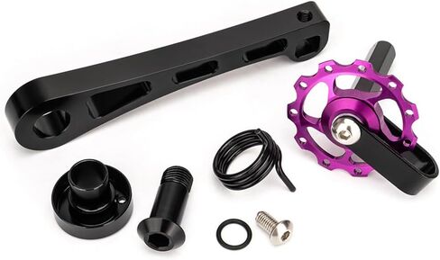Bike Chain Tensioner, Bicycl-e Tensioner, Aluminum Alloy Adjustable Chain Guide, Single Speed Chains Adjuster Converter for MTB, Road Bike, 2.30x1.10x4.33inch in Kuwait