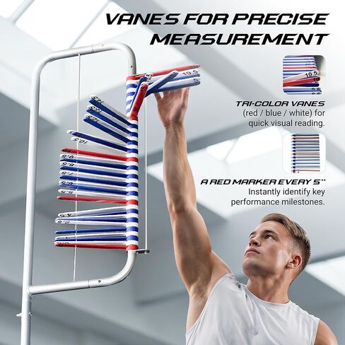 VENIX POWER® Patented Vertical Jump Tester & Trainer, Jumping Height Measurement Tool Equipment Pole for Training Practice Test, Volleyball Basketball Exercise Aid, High Higher Vertical Jump Box in Kuwait