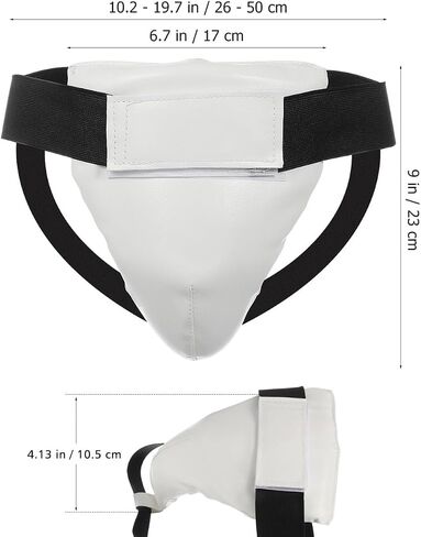 UPKOCH Youth Groin Protector Cup for Kids Boys 8-12, Athletic Boxing MMA Crotch Guard, Taekwondo Karate Sparring Gear Supporter with Adjustable Strap in Kuwait