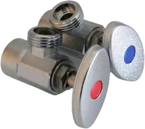 DN15 G 1/2" BSP Female Male Thread Brass Nickel Plated 90 Degree Elbow Angle valve Ceramic core For Plumbing Cold Hot Water(For Hot Water) in Saudi Arabia