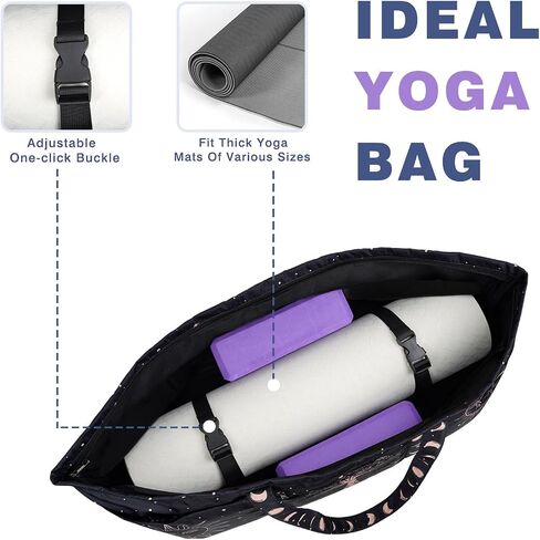 Yoga Mat Bag Yoga Mat Carrier with Shoes Compartment & Wet Pocket Pilates Bag with Zipper Pockets & Yoga Mat Holder Strap Yoga Bags and Carriers Fits All Your Stuff in Kuwait