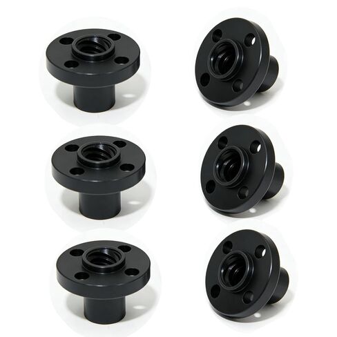 TR8x4 POM Lead Screws Nut Black Plastic Screw Nuts Diameter 8mm，Pitch 2mm, Lead 4mm for 3D Printer and CNC Machine Parts, 6pcs/Pack (Size:TR8x4) in Saudi Arabia