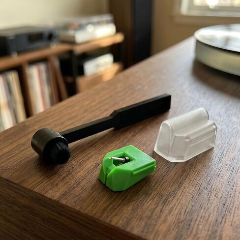VMN-95E Premium Elliptical Stylus Replacement for Audio-Technica VM95 Turntable, Diamond Needle, Compatible with AT-LP120X 【Green】 in Saudi Arabia