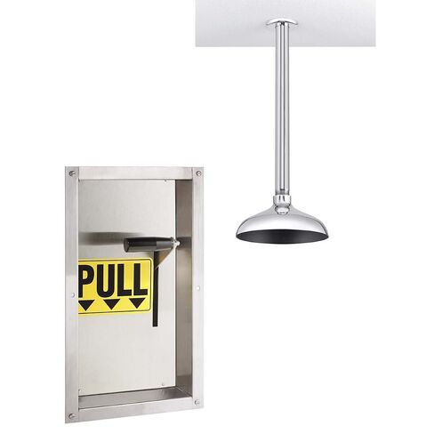 Speakman SE-238 Lifesaver Ceiling-Mounted Vertical Emergency Shower, Polished Chrome in Kuwait