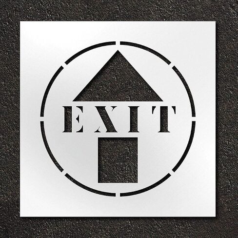 Stencil,Exit with Arrow,24 in in Kuwait
