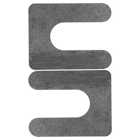 Baluue 2pcs U-Shaped Car Lift Leveling Shims Metal Adjustment Pads for Hydraulic Jack Foundation Support Auto Elevator Spacer Grey in Kuwait