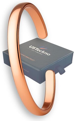 Hand Forged 100% Pure Copper Bracelet. Made with Solid High Gauge Copper and Health benefits. Enhance your well-being in style… in Saudi Arabia