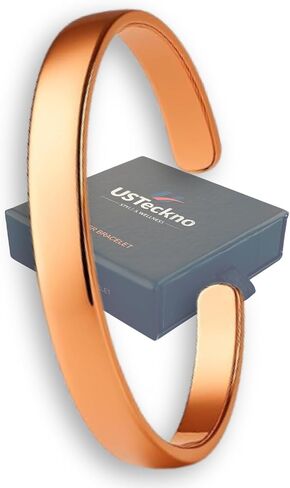 Hand Forged 100% Pure Copper Bracelet. Made with Solid High Gauge Copper and Health benefits. Enhance your well-being in style… in Saudi Arabia