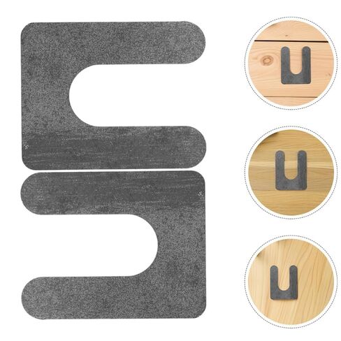 Homoyoyo 2pcs U-Shaped Metal Shims for Vehicle Lift Leveling, Height Adjustment Accessories for Car Lift, Automotive Leveling Wedges, Sturdy Precision Repair Tools in Kuwait