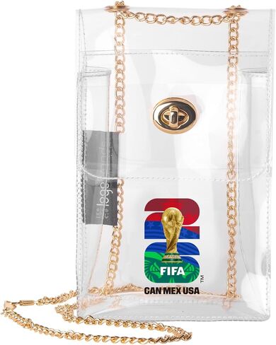 FIFA 2026 Stadium Clear Carry All Bag - Stadium Approved, Fashionable Bag To Carry Wallet Phone - Lightweight 12″ × 12″ × 6″ in Kuwait