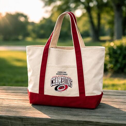 Northwest NHL Carolina Hurricanes 2026 Stanley Cup Finals Champs Tote Bag, 15x21 inches in Saudi Arabia