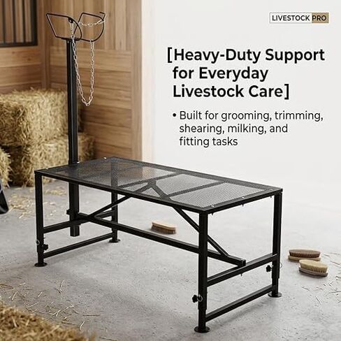 Generic Goat Rack Black, Durable Feeding Rack for Livestock, Stable Wall-Mounted Hay Holder, Reliable Farm Supply for Goats and Small Animals in Kuwait