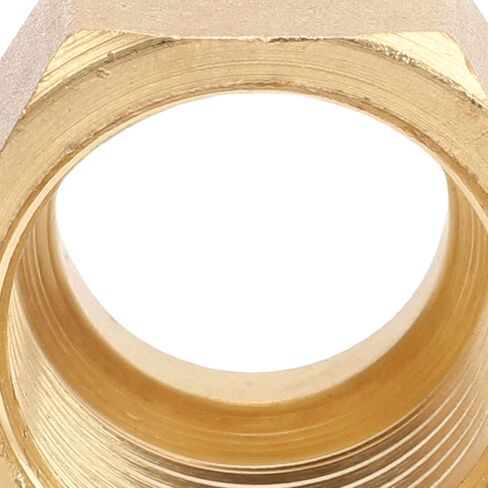5/8Inch HVAC Brass Flare Nut,Thickened 5/8Inch Flare Connection Nut, 10 Pcs Flare Nut 5/8 Inch Thickened Brass Flare Tube Fitting for Air Conditioning Copper Pipes in Kuwait