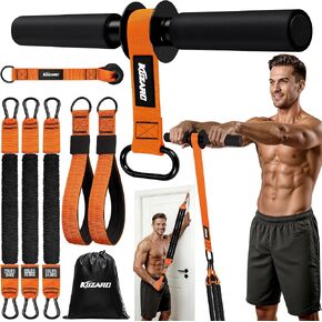 Forearm Strengthener & Wrist Roller, No Weights Needed Forearm Trainer with 3 Adjustable Resistance Bands (55/65/75 lbs), 2-in-1 Handle & Door Anchor for Arm Workout, Grip Strength & Muscle Building in Saudi Arabia