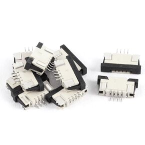 FFC FPC Ribbon Sockets Flexible Flat Cable Connector Pull Type Up Connection 24Pin 1mm Pitch 10Pcs, WuJuntool in Kuwait