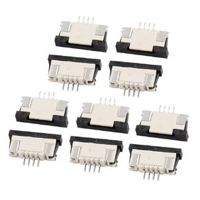 FFC FPC Ribbon Sockets Flexible Flat Cable Connector Pull Type Up Connection 24Pin 0.5mm Pitch 10Pcs, WuJuntool in Kuwait