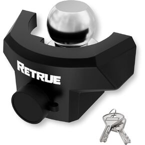 RETRUE Heavy Duty Trailer Lock for 2 5/16" Ball Coupler with Flange, Anti-Theft and Top Tier Security, Black in Kuwait
