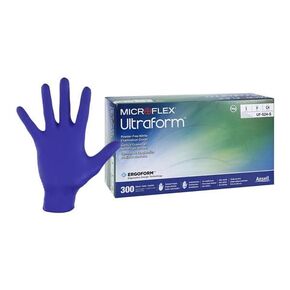 Microflex UF-524-S Ultraform قفازات نيتريل زرقاء كوبالت صغيرة 300/صندوق in Kuwait