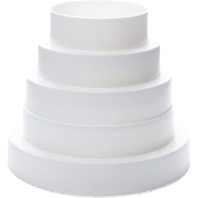 Ø 3-4-4.7-5-6 inch universal plastic reducer for ventilation systems - round pipe reducer connector in Saudi Arabia