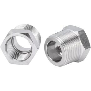 1/8" 1/4" 3/8" 1/2" M12 M14 M16 M18 M20 BSP NPT Male To Female Thread 304 Stainless Steel Reducer Bushing Reducing Pipe Fitting(F M12x1.5-M M16x1.5) in Kuwait