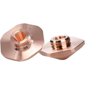 Laser Nozzles Single Double Chrome Layer D25 H15 M11 D32 M14 Caliber 0.8-6.0mm Fiber Cutting Head Parts 10Pcs(1.2mm) in Kuwait