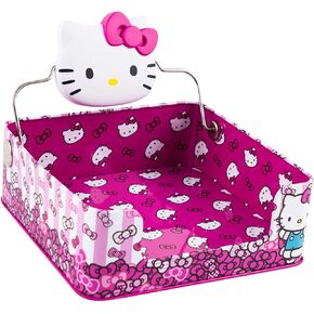 Hello Kitty Pink Mexican Style Metal Servilletero Napkin Holder Beverage Bucket with Grip Handle Multicolor in Kuwait
