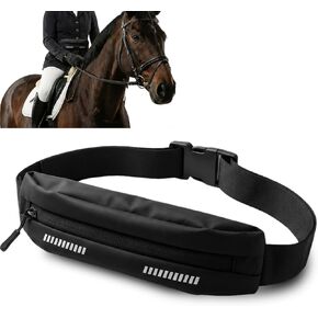 حزمة خصر Equestrian RideSafe - حقيبة حزام ركوب الخيل بسحاب مقاومة للماء لركوب الخيل - تخزين آمن للهاتف والأساسيات - مناسبة للجنسين - تناسب الهواتف الذكية حتى 7 بوصات in Kuwait