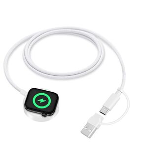شاحن مغناطيسي لساعة Apple، كابل شحن USB C 2 في 1 لجميع سلاسل iWatch (1 متر) in Kuwait