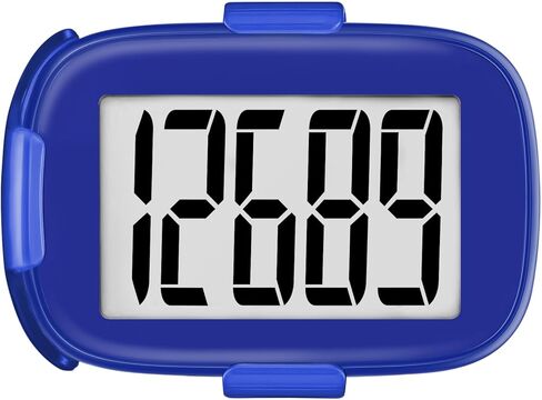 Pedometer Walking Simple 3D Step Counter with Clip and Lanyard, Activities Fitness Tracker Without Smartphone, Accurate Step Tracker for Women, Men, Seniors-Royal Blue in Kuwait