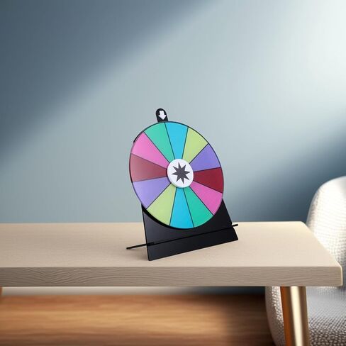 SHINEOFI Acrylic Lucky Draw Wheel with Erasable Design and Attractive Appearance Spinning Prize Wheel for Weddings and Gatherings for Fun Activities in Kuwait
