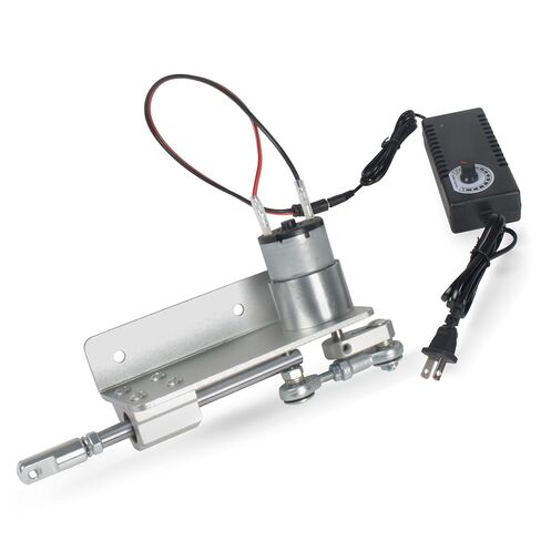 XUNKUNER Mini Reciprocating Cycle Linear Actuator Stroke 2cm-4cm, DC 24V 66RPM,Adjustable Telescopic Rocker Arm Mechanism Gear Motor with Speed Controller Regulation Adapter in Kuwait