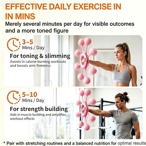 Arm and Shoulder Workout Equipment for Men and Women, Infinity Hoop for Arms 360° Hand-Crank Forearm Trainer, Flabby Arm Exerciser for Home & Gym Workouts for Chest and Upper Body Strength in Kuwait