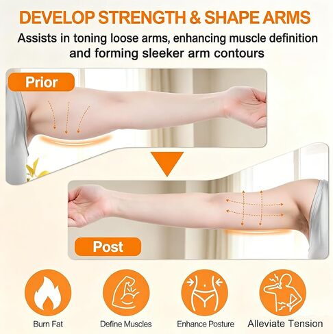 Arm and Shoulder Workout Equipment for Men and Women, Infinity Hoop for Arms 360° Hand-Crank Forearm Trainer, Flabby Arm Exerciser for Home & Gym Workouts for Chest and Upper Body Strength in Kuwait