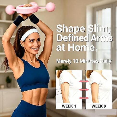 Arm and Shoulder Workout Equipment for Men and Women, Infinity Hoop for Arms 360° Hand-Crank Forearm Trainer, Flabby Arm Exerciser for Home & Gym Workouts for Chest and Upper Body Strength in Kuwait