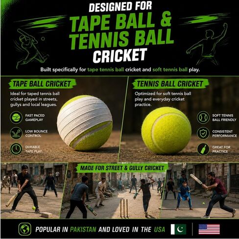 Cricket Bat for Adults & Men, Lightweight Popular Willow Tapeball Cricket Bat for Tape Ball & Tennis Ball Cricket, Full Size – BTL Legend Softball Bat in Kuwait
