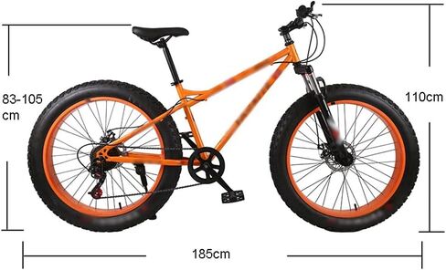 Bike Mountain Bike 4.0 Fat Tire Bicycle High Carbon Steel Beach Snow in Saudi Arabia
