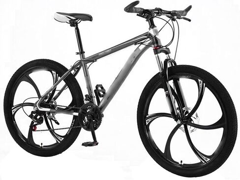 Bike Mountain Bicycle Speed Damping Fork Fat Snow Road Bike Aluminum Alloy Wheels Cycling Mechanical Dual Disks Braker in Saudi Arabia