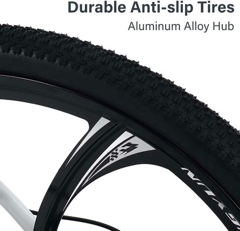 Bike Mountain Bicycle Speed Damping Fork Fat Snow Road Bike Aluminum Alloy Wheels Cycling Mechanical Dual Disks Braker in Saudi Arabia