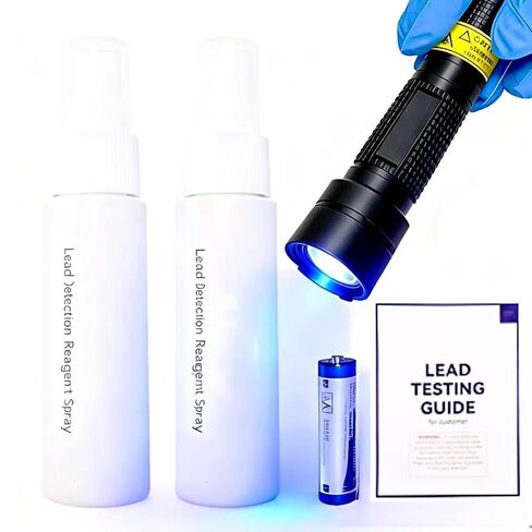 Instant Lead Detection Kit | Lead Test Kit for Paint, Ceramics & More UV Light Visible | Home Safety & Easy to Use | Up to 4800 Uses| Fast, Accurate Results | Lead Paint Test Kit in Saudi Arabia