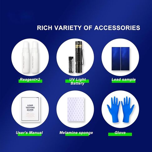 Instant Lead Detection Kit | Lead Test Kit for Paint, Ceramics & More UV Light Visible | Home Safety & Easy to Use | Up to 4800 Uses| Fast, Accurate Results | Lead Paint Test Kit in Saudi Arabia