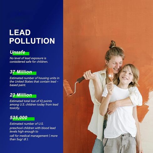 Instant Lead Detection Kit | Lead Test Kit for Paint, Ceramics & More UV Light Visible | Home Safety & Easy to Use | Up to 4800 Uses| Fast, Accurate Results | Lead Paint Test Kit in Saudi Arabia