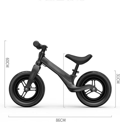 Bike Balance Bike No Pedals Height Adjustable Bicycle Riding Walking Learning Scooter One-piece Frame for in Saudi Arabia