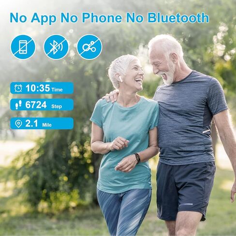 3D Pedometer for Walking Steps and Miles, No Charging No App Connection, Simple Step Counter for Walking with Steps/Time Modes for Women Men Seniors in Kuwait