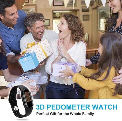 3D Pedometer for Walking Steps and Miles, No Charging No App Connection, Simple Step Counter for Walking with Steps/Time Modes for Women Men Seniors in Kuwait