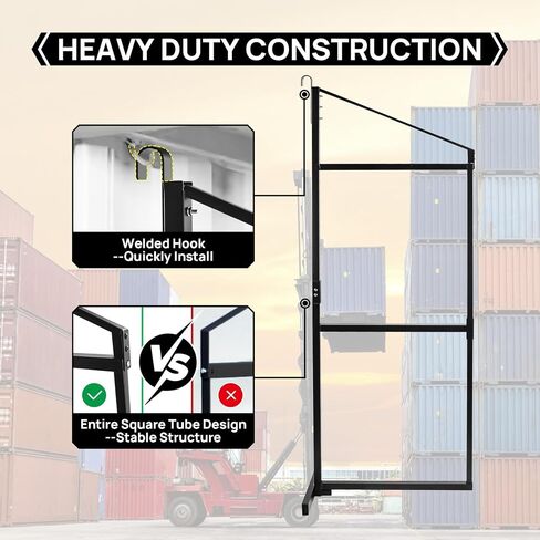 4 Pack Shipping Container Shelving Bracket with 60.5" H X 22.3" W, 3 Tiers Shipping Container Shelves-Bracket Rack with 1100 lbs Capacity - D-Ring Mount forHeavy Duty Cargo Shelves Rack in Kuwait