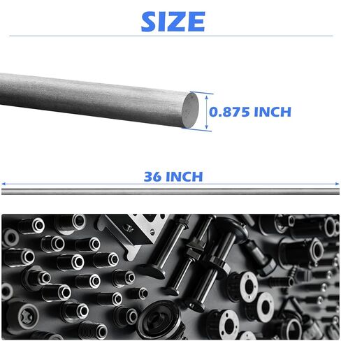 4140 Alloy Steel Round Bar – 0.875" Diameter x 36" Length, Cold Finished, Annealed, Unpolished Mill Finish, ASTM A108 – High Strength Chromoly Steel Rod for Industrial Applications in Kuwait