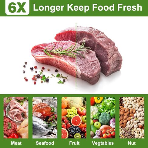 Vacuum Sealer Bags for Food, 200pcs Food Saver Seal Bags Quart 8" x 12", BPA Free Precut Commercial Grade, Puncture Resistant for Meal Prep, Sous Vide, Freezer in Kuwait