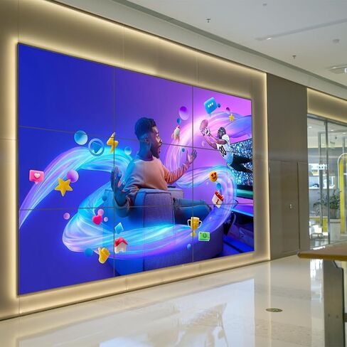 55" FHD Video Wall Digital Signage Display Panel, 700 nits, 24/7 Operation, Modular Splicing from 1x2 to 4x4 and More for Control Rooms, Recording Studios, Broadcast Studios & More in Kuwait
