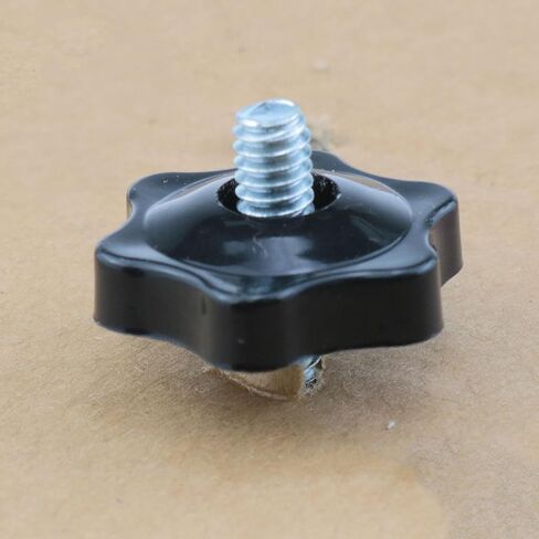 Black 1/4inch knobs Thumb Nuts Female Threaded Hexagon Thru Knob Clamping Nuts Knob t Track Accessories for Drill Press, Lathe, Calibration jig 10PCS in Kuwait