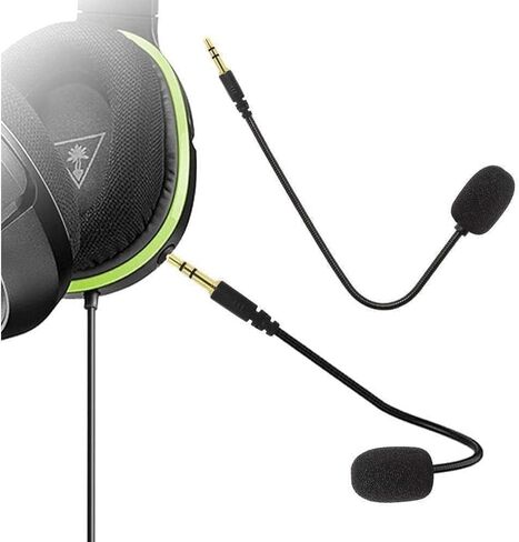 Headset Microphone, 3.5mm Plug, Adjustable 360 Degrees Bendable Jack, Black, for Gaming Headsets, Mic Headsets Accessories in Kuwait